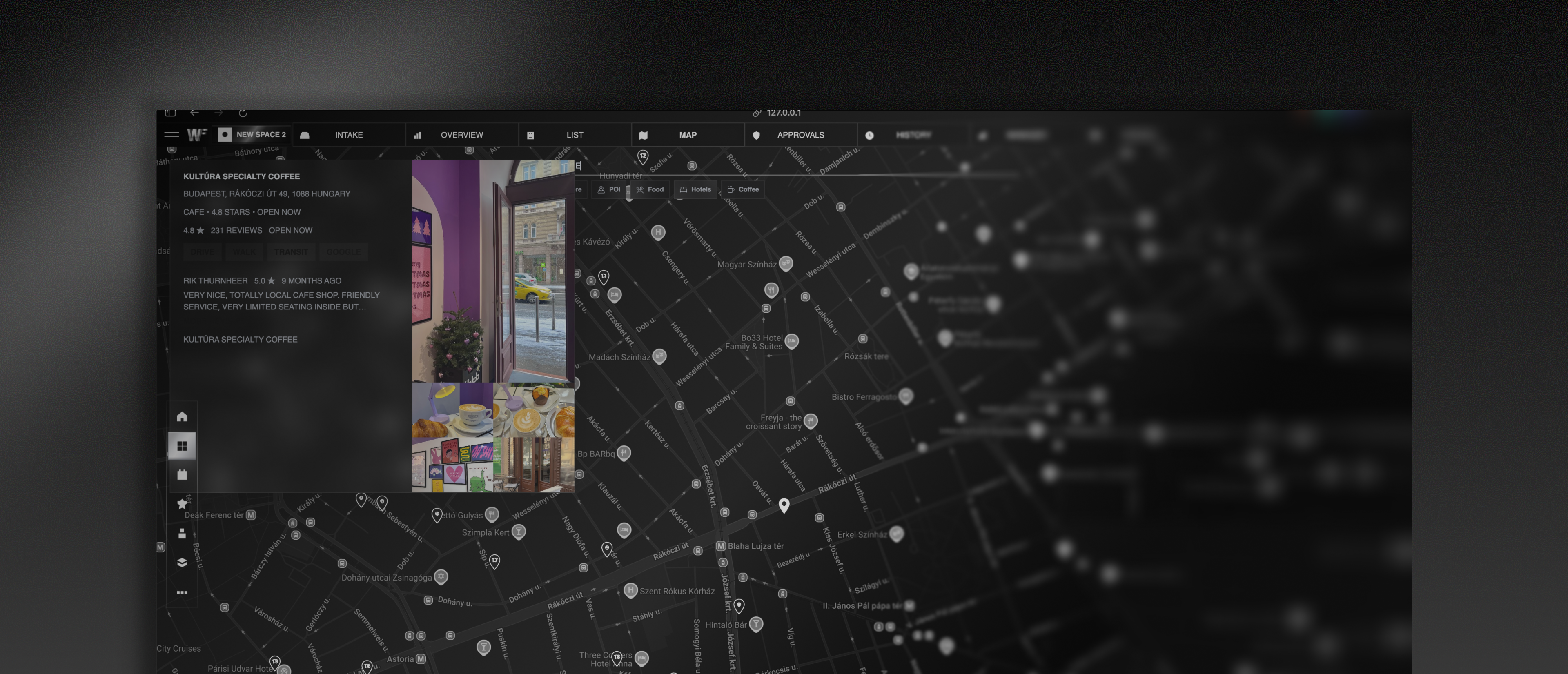 Agentic Manager workspace memory mockup