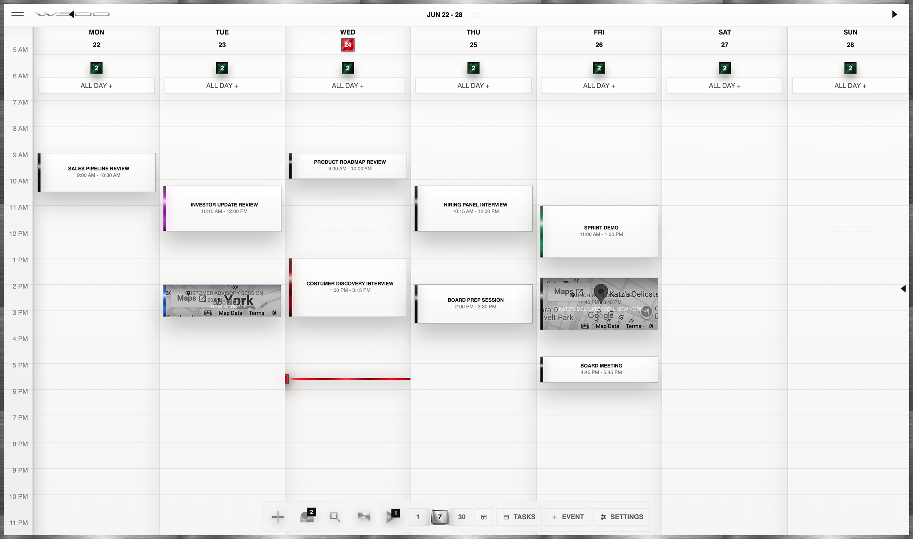 Working 500 planner week preview
